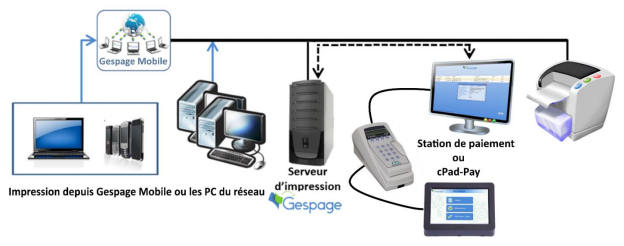 Cartadis - Lecteur de cartes magnétiques Cartadis pour le contrôle des impressions avec GESPAGE - tcrs fr